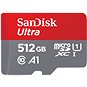 Paměťová karta SanDisk MicroSDX Ultra 512GB + SD adaptér - Paměťová karta