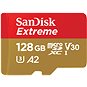 SanDisk microSDXC 128GB Extreme Action Cams and Drones + Rescue PRO Deluxe + SD adaptér - Paměťová karta