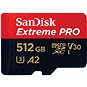 SanDisk microSDXC 512GB Extreme PRO + Rescue PRO Deluxe + SD adaptér - Paměťová karta