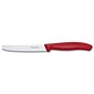 Kuchyňský nůž Victorinox nůž na rajčata s vlnkovaným ostřím 11 cm červený - Kuchyňský nůž