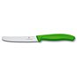 Kuchyňský nůž Victorinox nůž na rajčata s vlnkovaným ostřím 11 cm zelený - Kuchyňský nůž