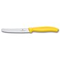 Kuchyňský nůž Victorinox nůž na rajčata s vlnkovaným ostřím 11 cm žlutý - Kuchyňský nůž