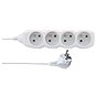 Emos prodlužovací 250V, 4x zásuvka, 1.5m, bílý - Prodlužovací kabel