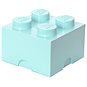 LEGO Úložný box 4 250 x 250 x 180 mm - aqua - Úložný box