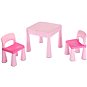 Dětská sada stoleček a dvě židličky růžová - Dětský nábytek