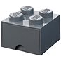 Úložný box LEGO úložný box 4 s šuplíkem - tmavě šedá - Úložný box