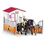 Schleich Stáj s koněm klubová, Tori + Princess 42437 - Set figurek a příslušenství
