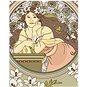 Malování podle čísel - Reprodukce žena a bílé květiny (Alfons Mucha) - Malování podle čísel