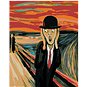 Malování podle čísel - Výkřik a klobouk - inspirace E. Munch - Malování podle čísel