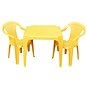 IPAE - sada žlutá 2 židličky a stoleček - Dětský nábytek