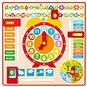 Woody Víceúčelový kalendář s hodinami CZ - Didaktická hračka