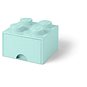 Úložný box LEGO úložný box 4 s šuplíkem - aqua - Úložný box