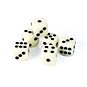 RAPPA Hrací kostky bílé 6 ks - Společenská hra