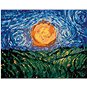 Slunce na obloze podle Van Gogha - Malování podle čísel