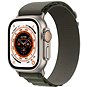 Apple Watch Ultra 49mm titanové pouzdro se zeleným alpským tahem - Medium - Chytré hodinky