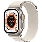 Apple Watch Ultra 49mm titanové pouzdro s hvězdně bílým alpským tahem - Medium - Chytré hodinky