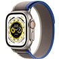 Apple Watch Ultra 49mm titanové pouzdro s modro-šedým trailovým tahem - M/L - Chytré hodinky