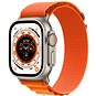 Apple Watch Ultra 49mm titanové pouzdro s oranžovým alpským tahem - Large - Chytré hodinky