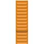 Řemínek Apple 40mm měsíčkově oranžový kožený tah – malý - Řemínek