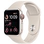 Apple Watch SE (2022) 40mm Cellular Hvězdně bílý hliník s hvězdně bílým sportovním řemínkem - Chytré hodinky