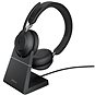 Bezdrátová sluchátka Jabra Evolve2 65 MS Stereo USB-A Stand Black - Bezdrátová sluchátka