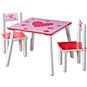 Kesper Sada dětský stolek se dvěmi židlemi růžový - Dětský nábytek