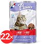 Kapsička pro kočky Plaisir Cat kapsička hovězí + krocan 22 × 100 g - Kapsička pro kočky