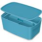 Úložný box Leitz Cosy MyBox SET úložný box s víkem + organizér s držadlem, modrá, 5l - Úložný box
