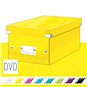 Archivační krabice LEITZ WOW Click & Store DVD 20.6 x 14.7 x 35.2 cm, žlutá - Archivační krabice