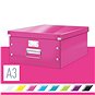 Archivační krabice LEITZ WOW Click & Store A3 36.9 x 20 x 48.2 cm, růžová - Archivační krabice
