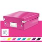 Archivační krabice LEITZ WOW Click & Store A5 22 x 10 x 28.2 cm, růžová - Archivační krabice