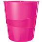 Odpadkový koš LEITZ WOW 15 l, růžový - Odpadkový koš