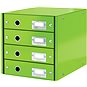 Zásuvkový box LEITZ Click & Store WOW, 4dílný, zelený - Zásuvkový box