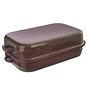 ORION Pekáč smalt BROWN 46x27,5x14 cm víko - Pekáč