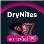HUGGIES Dry Nites Medium 4–7 years Girls (10 ks) - Jednorázové pleny