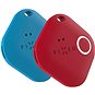 Bluetooth lokalizační čip FIXED Smile PRO Duo Pack - modrý + červený - Bluetooth lokalizační čip