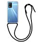 Kryt na mobil TopQ Realme 8 5G silikon s černou šňůrkou průhledný 67296 - Kryt na mobil