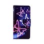 Pouzdro na mobil TopQ Realme 8 5G knížkové Modré s motýlky 67558 - Pouzdro na mobil