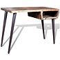 Stůl Psací stůl s železnými nohami recyklované dřevo - Stůl
