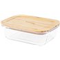 Siguro Dóza na potraviny Glass Seal Bamboo 0,6 l, 6 x 17,5 x 13 cm - Dóza