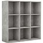Knihovna Shumee Knihovna betonově šedá 98 × 30 × 98 cm dřevotříska - Knihovna