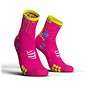 COMPRESSPORT Pro Racing Socks v3.0 Run High Fluo Pink - Běžecké ponožky