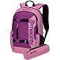 Městský batoh Meatfly Basejumper batoh, Dusty Rose / Plum, 22 L + penál zdarma - Městský batoh