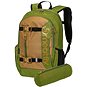 Městský batoh Meatfly Basejumper batoh, Forest Green / Brown, 22 L + penál zdarma - Městský batoh