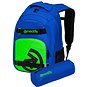 Městský batoh Meatfly Exile batoh, Royal Blue / Safety Green, 24 L + penál zdarma - Městský batoh