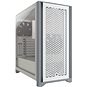 Počítačová skříň Corsair 4000D AIRFLOW Tempered Glass White - Počítačová skříň
