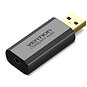 Vention USB External Sound Card Gray Aluminium Type (OMTP-CTIA) - Externí zvuková karta