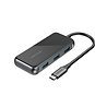 Vention Type-C (USB-C) USB-C to 4x USB3.0 / PD 0.15M Gray Mirrored Surface Type - USB Hub