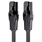 Vention Flat CAT6 UTP Patch Cord Cable 10m Black - Síťový kabel