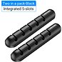 Vention 5 Ports Desktop Cable Manager Black 2ks - Organizér kabelů
